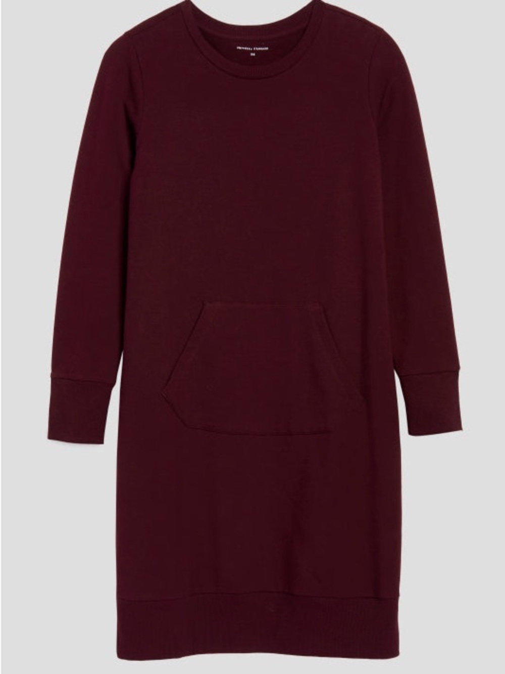 Universal Standard Bree Sweatshirt Dress Black Cherry size small 14-16